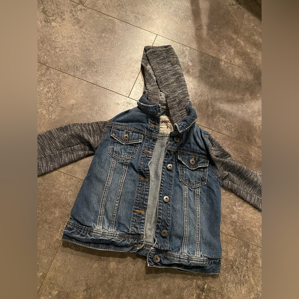Mudd denim/knit jacket.